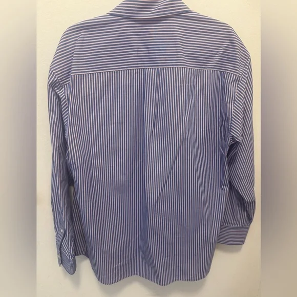 ALEXANDER WANG POPLIN STRIPE OVERSIZED LONG SLEEVE - Picture 3 of 4